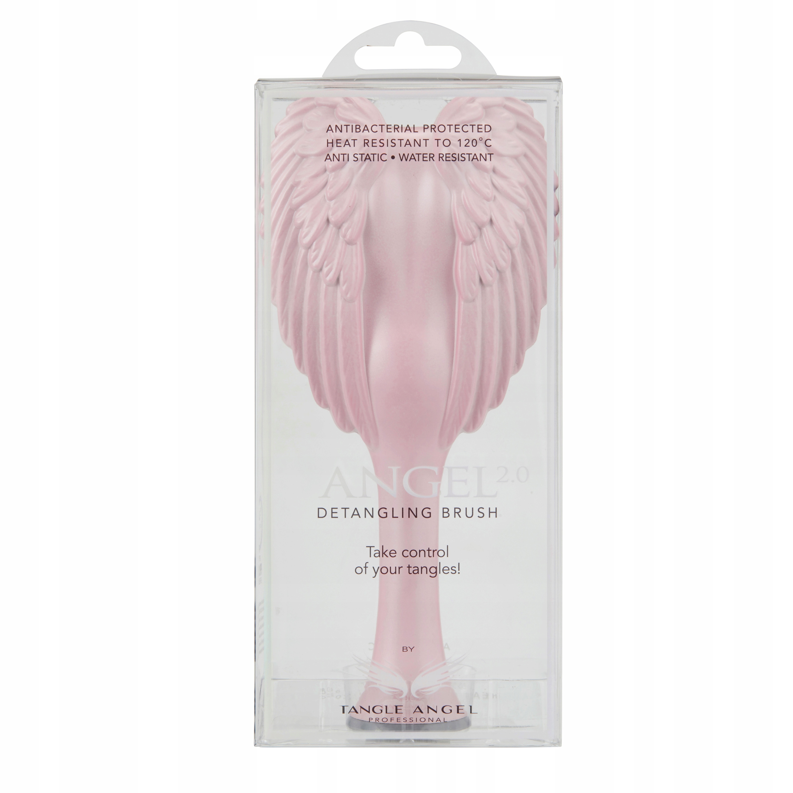 TANGLE ANGEL 2.0 szczotka do rozczesywania włosów MATT SATIN PINK/GREY - obrazek 2