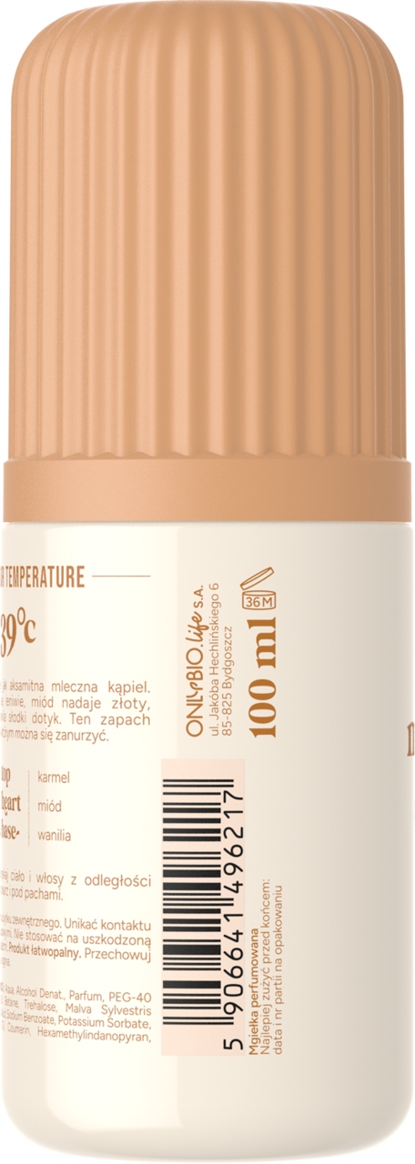 ONLYBIO Warm milk bath 39°C Mgiełka do włosów i ciała, perfumowana 100 ml - obrazek 5