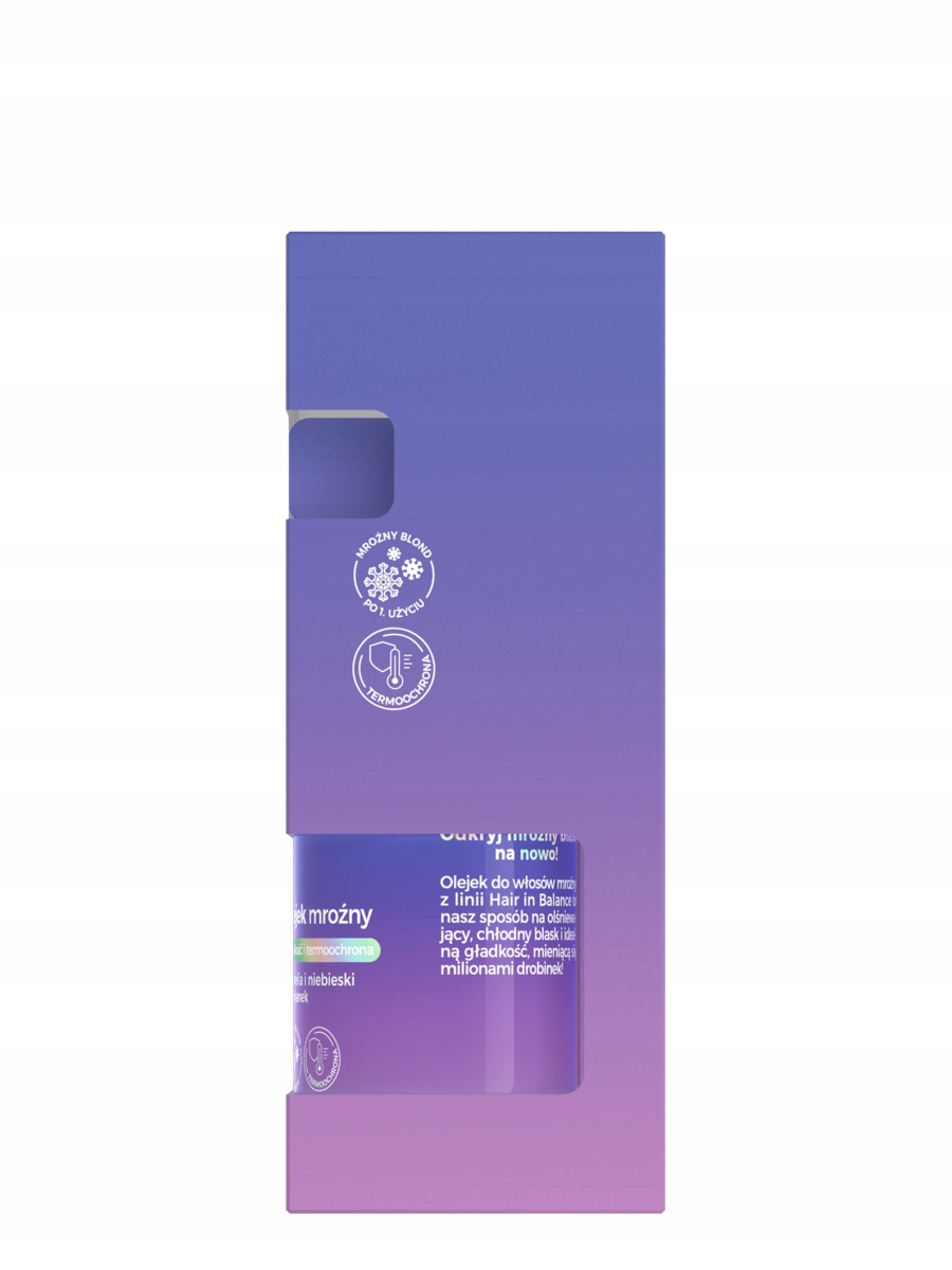 Hair In Balance By ONLYBIO Blondi Olejek mroźny do chłodnych blondów 20 ml - obrazek 5