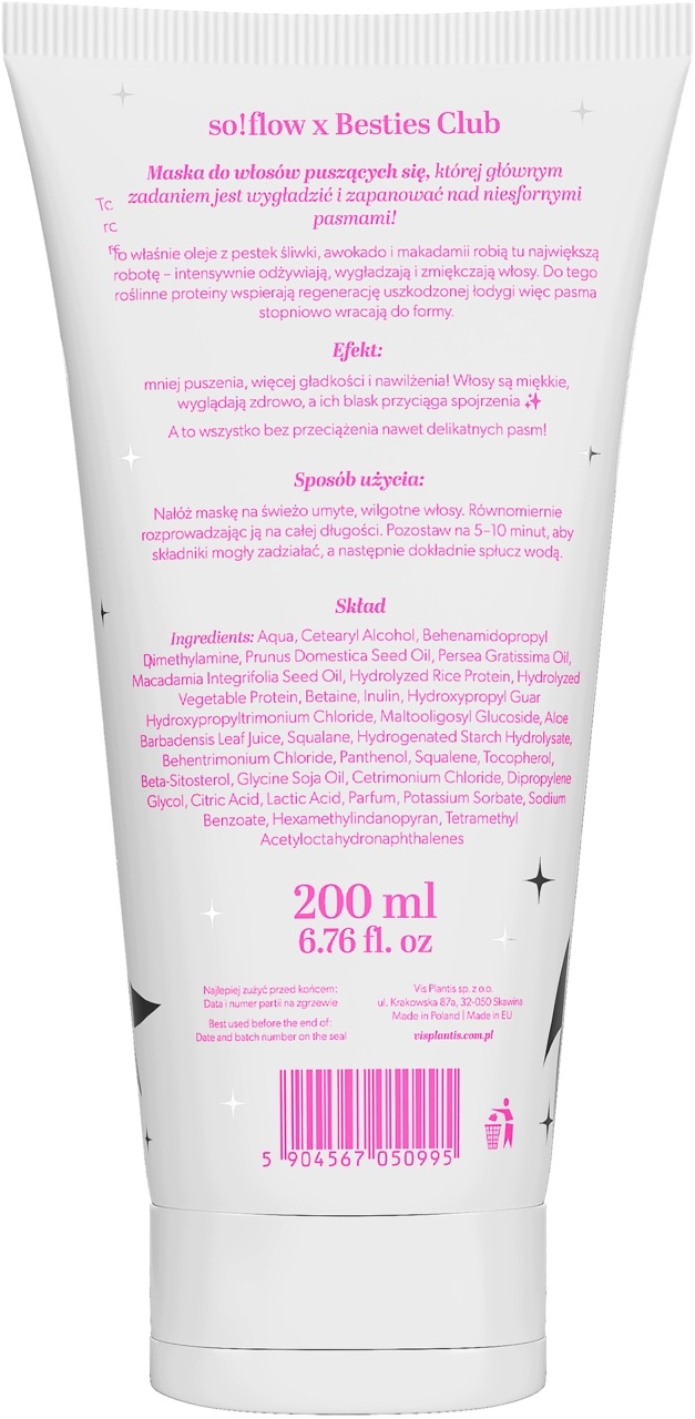 So!flow x Besties Club by Natalia Maska do włosów puszących się 200 ml - obrazek 2