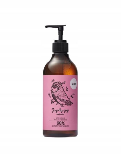 Yope Naturalne Mydło w Płynie Jagody Goji i Wiśnia 500ml