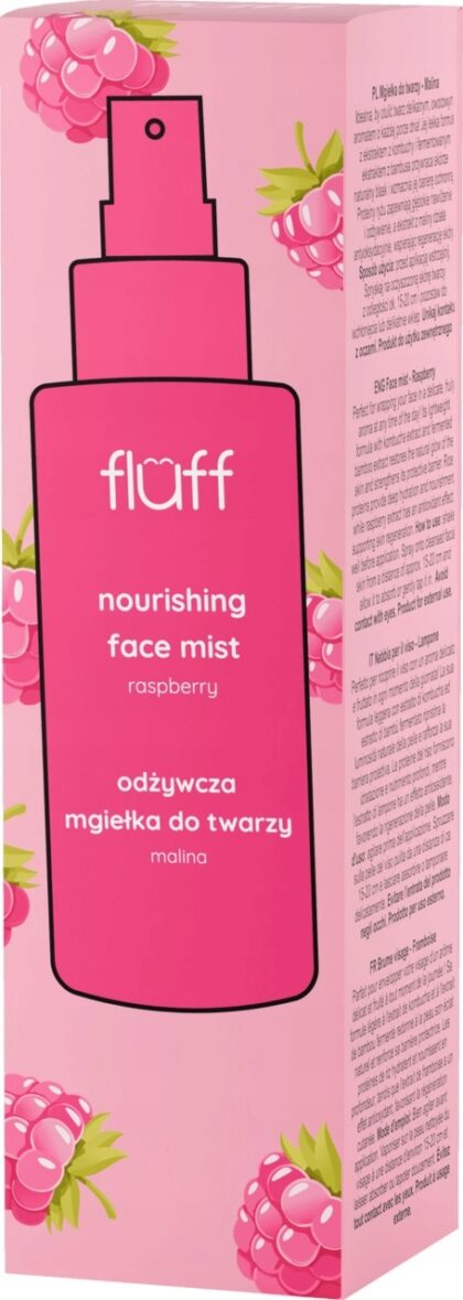 Fluff Odżywcza mgiełka tonik do twarzy Malina 150 ml