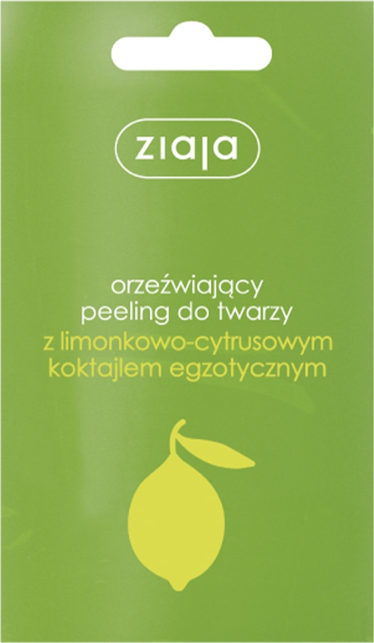 ZIAJA Peeling do twarzy orzeźwiający limonkowo - cytrusowy 7 ml - obrazek 2