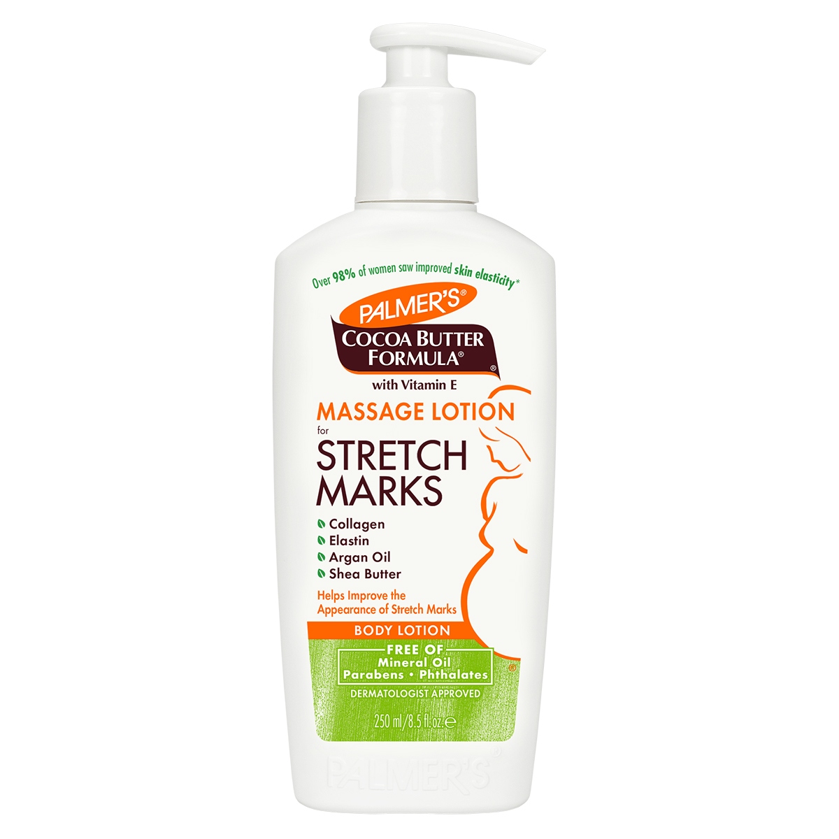 Palmer's Cocoa STRETCH MARKS Balsam przeciw rozstępom masło kakaowe 250ml - obrazek 4