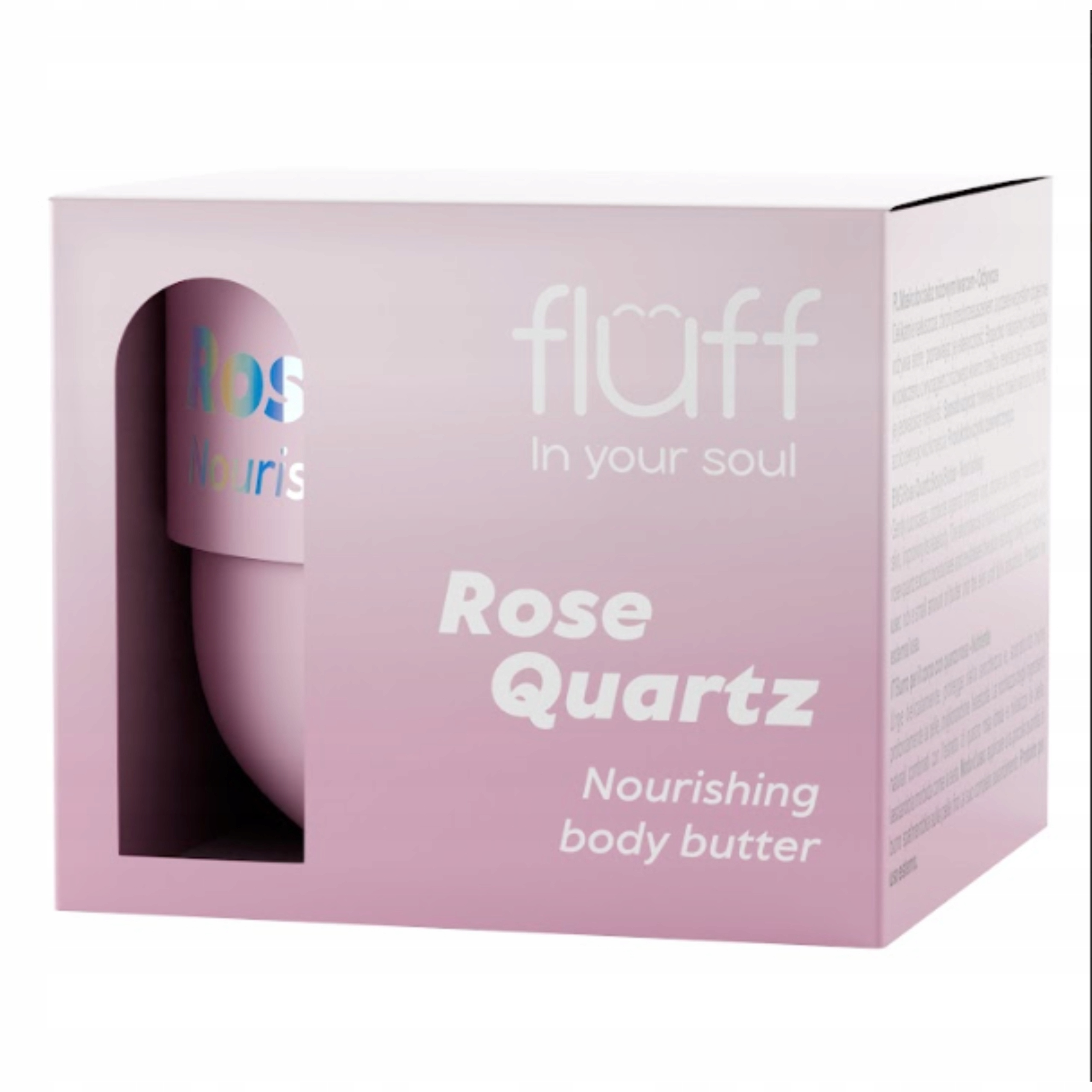 FLUFF IN YOUR SOUL ODŻYWCZE MASŁO DO CIAŁA Z RÓŻOWYM KWARCEM 150ML - obrazek 4