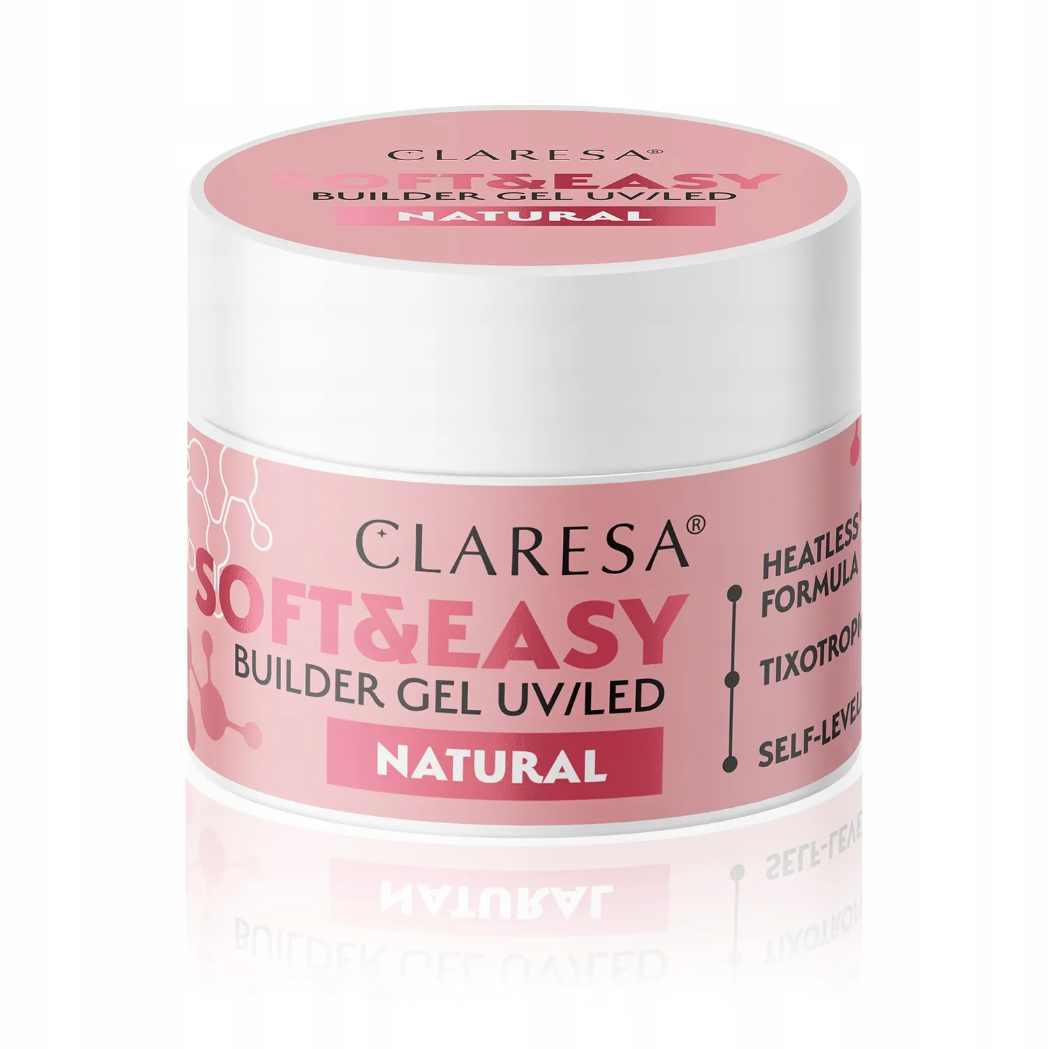 CLARESA Żel Budujący SOFT&EASY BUILDER GEL NATURAL 45G - obrazek 2