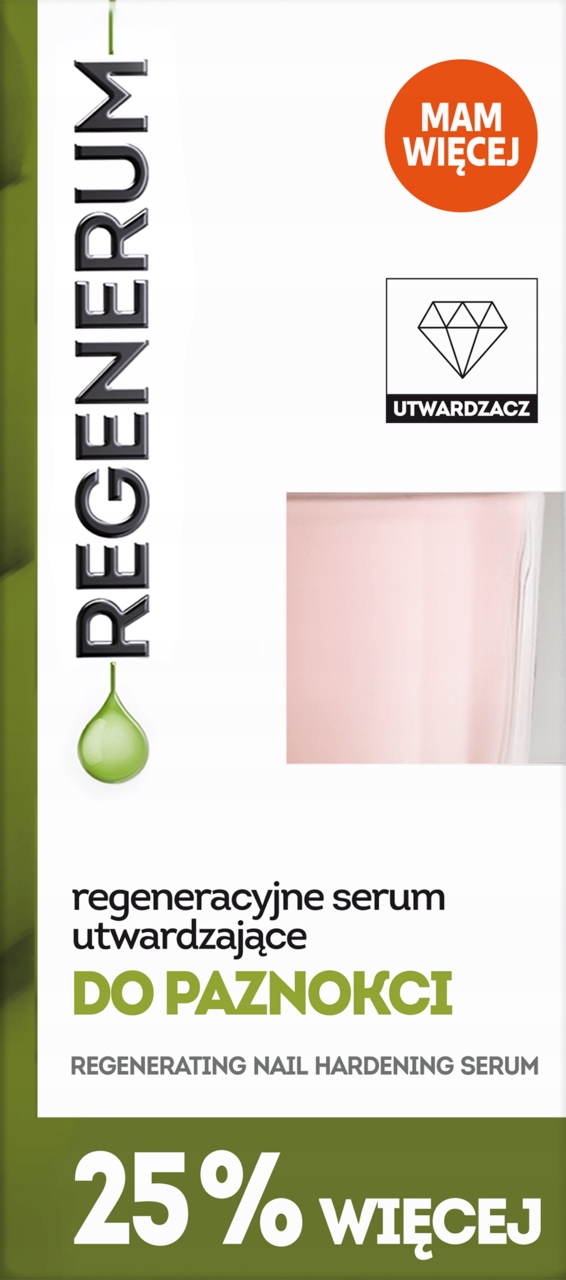 REGENERUM Regeneracyjne serum utwardzające paznokcie WIĘKSZA POJEMNOŚĆ 10ML - obrazek 2