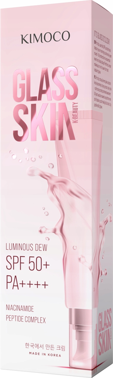KIMOCO Glass Skin Krem do twarzy na dzień rozświetlający SPF 50+ 50 ml