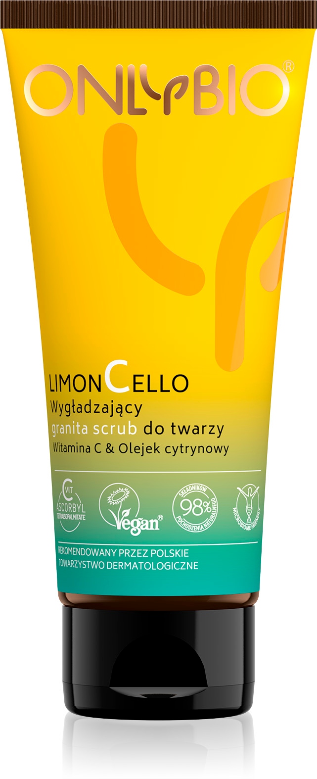 ONLYBIO Limoncello Wygładzający granita Scrub do twarzy Cytrynowy 75ml
