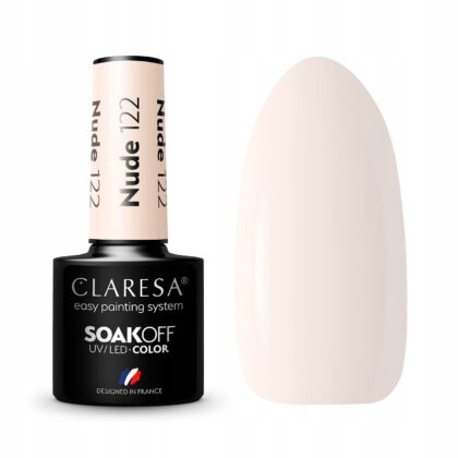CLARESA LAKIER HYBRYDOWY UV/LED NUDE 122 - 5g