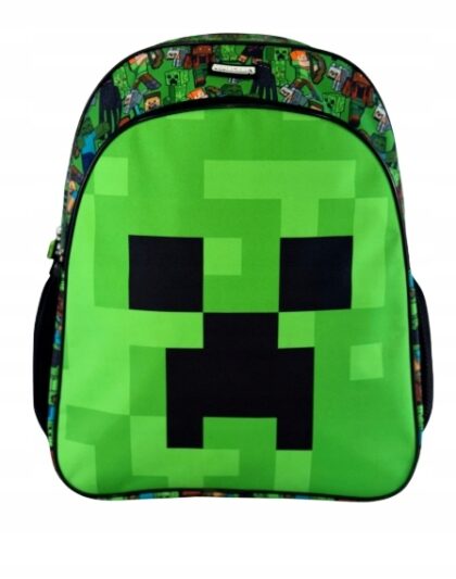 MINECRAFT Plecak szkolny A4 DWUKOMOROWY 40x30x17 cm