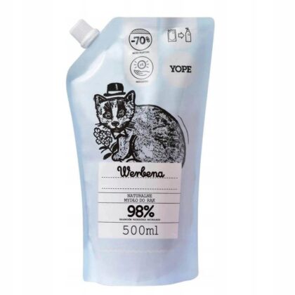 Yope Refill Zapas Naturalne Mydło do rąk Werbena 500ml