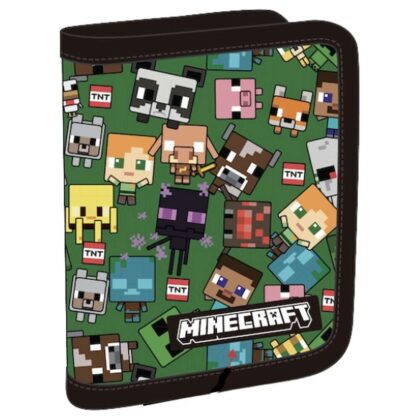 Portfel z postaciami Minecraft rozkładany na rzep