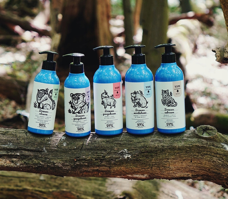 YOPE naturalny żel pod prysznic Drzewo Sandałowe Szafran Patchouli 400 ml - obrazek 4